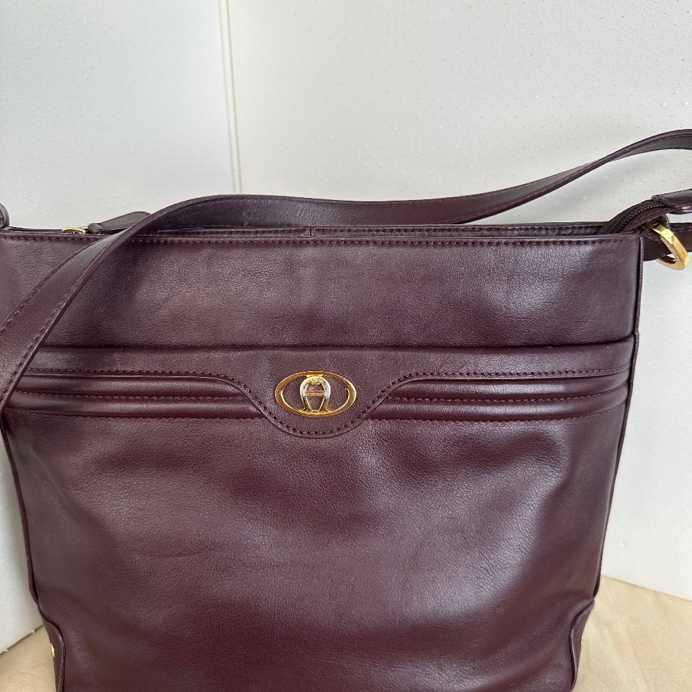 Vintage Etienne Aigner Leather Shoulder Bag